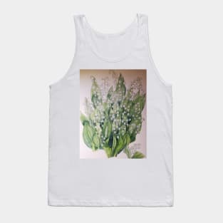 Lily of the valley watercolour painting Tank Top